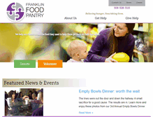 Tablet Screenshot of franklinfoodpantry.org